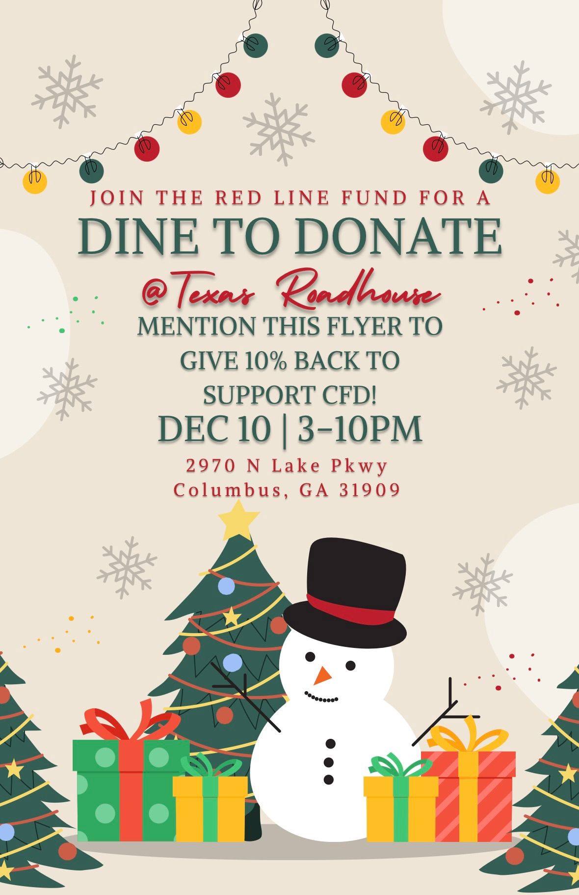 Dine To Donate- Texas Roadhouse- Columbus, GA