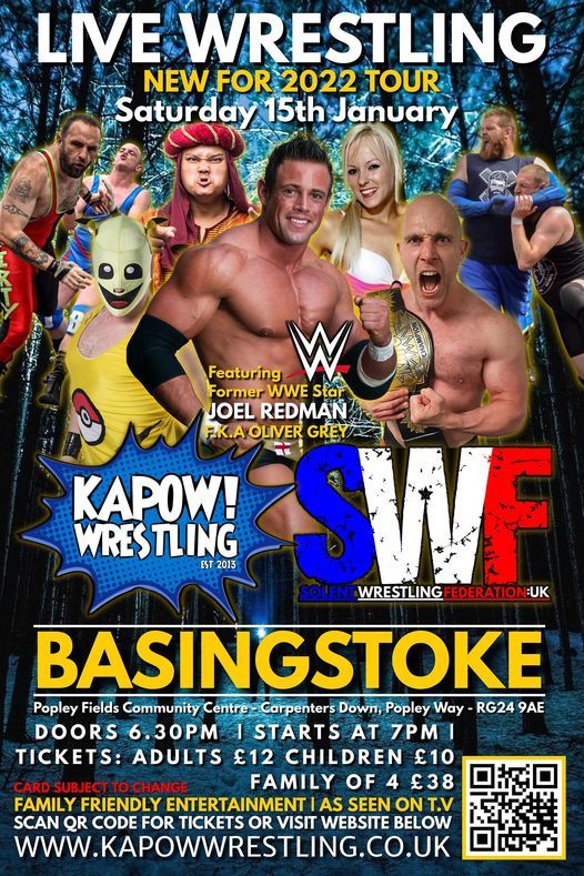 Wrestling In Basingstoke! New For 2022 Tour Comes To Town, Popley ...