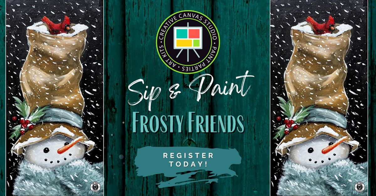 Frosty Friends - Sip & Paint