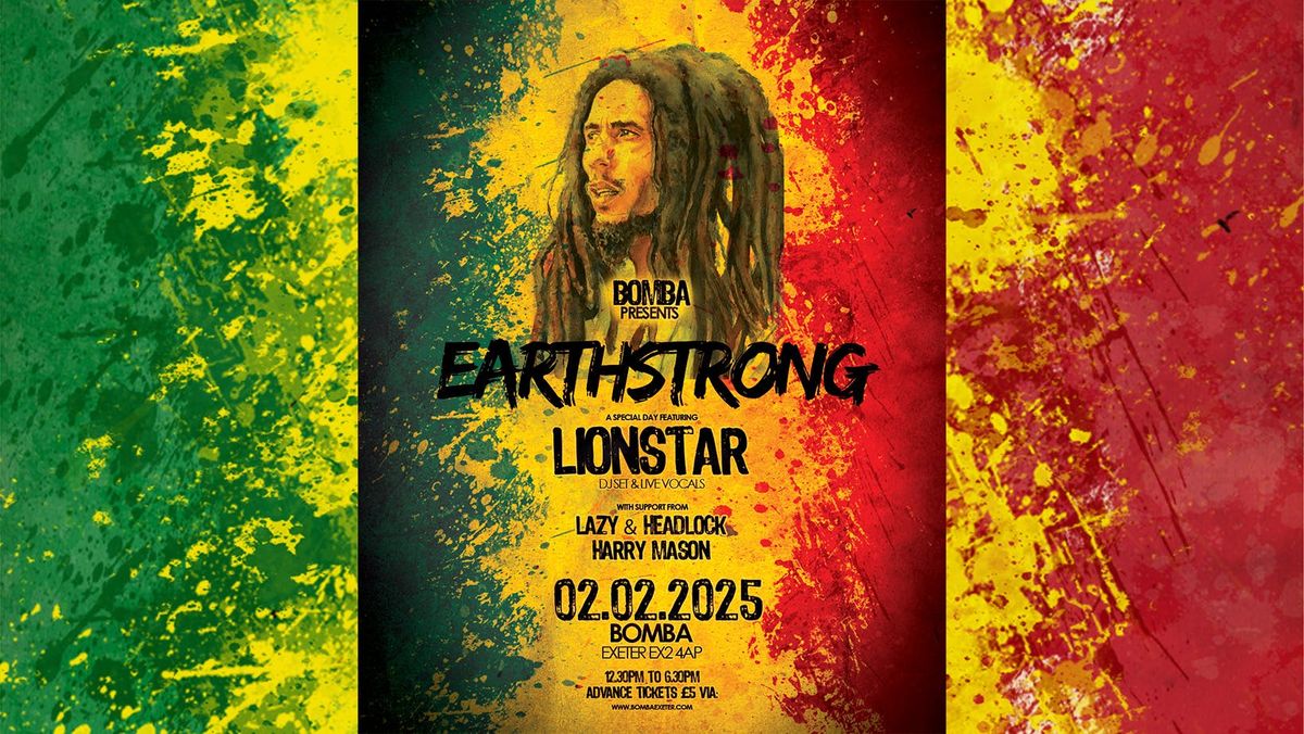 Lionstar - Reggae DJ &amp; Vocal Set + support - Sun 02 Feb 2025 - Bomba - Exeter Quay