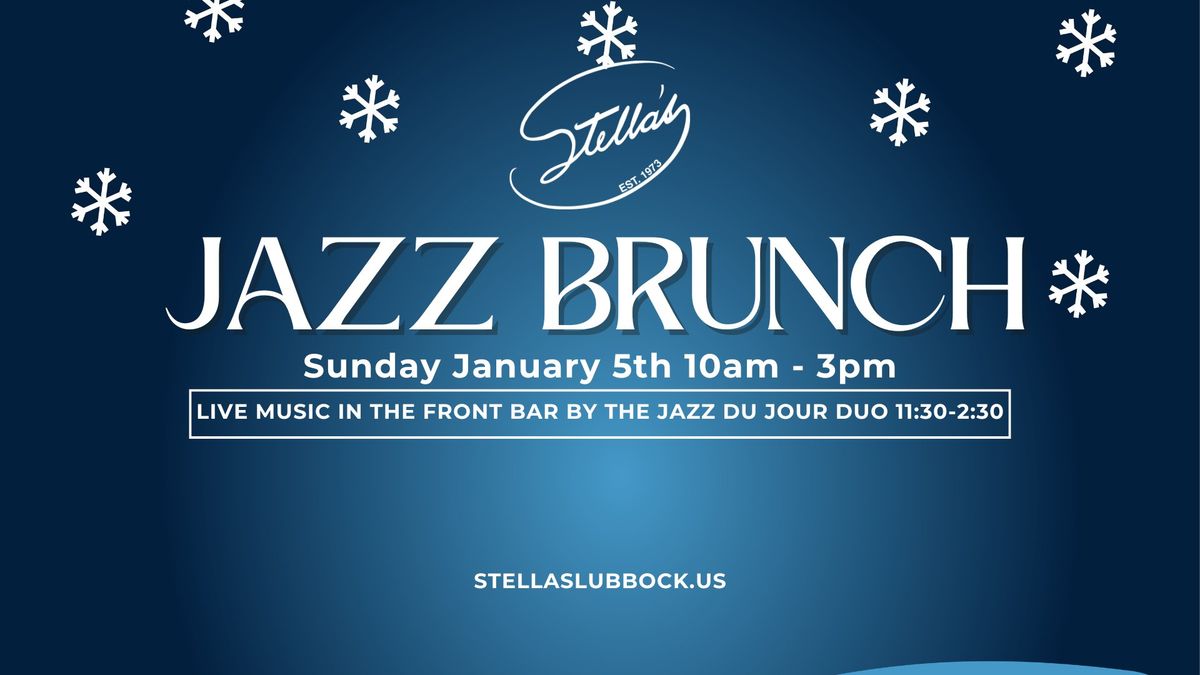 Stella's Jazz Brunch January 5th