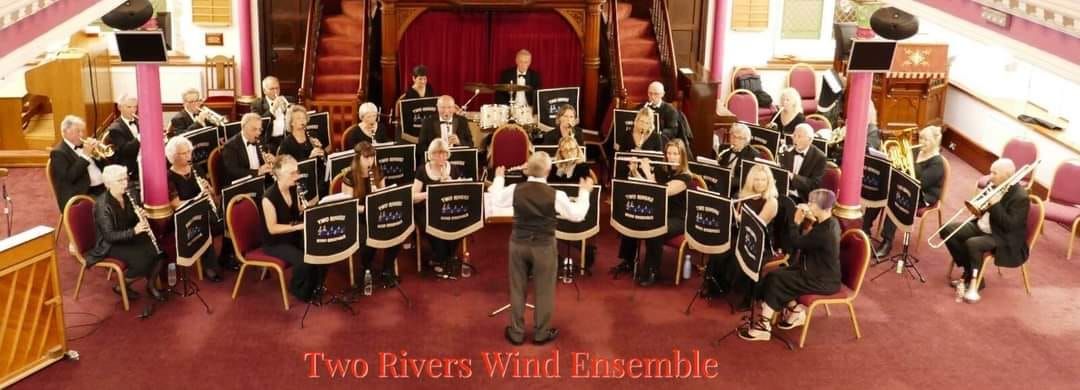 Two Rivers Wind Ensemble Concert, guest Denstone College Jazz band & Choir Bideford Methodist Church