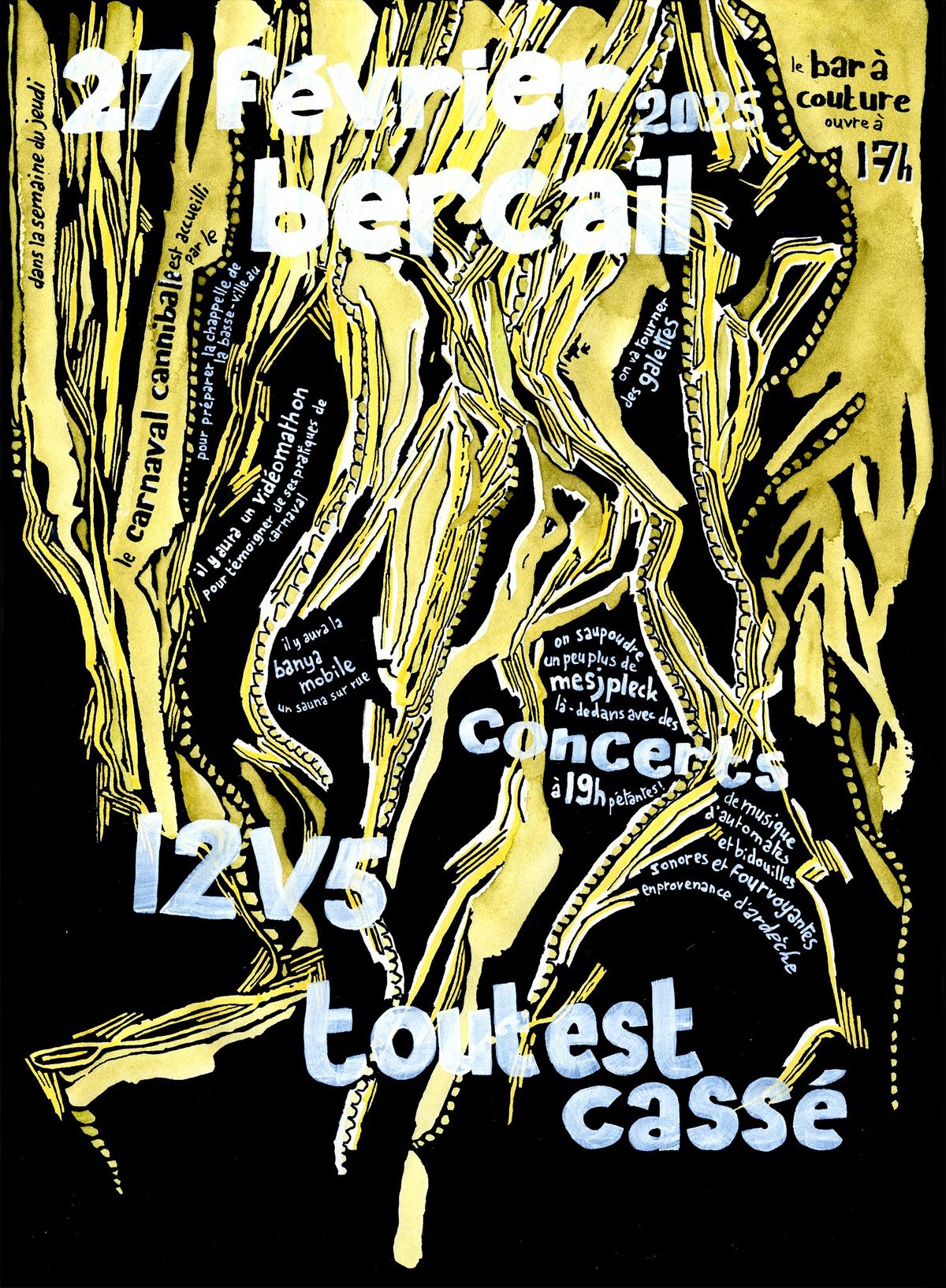 12V5 + Tout Est Cass\u00e9 en concert au Bercail