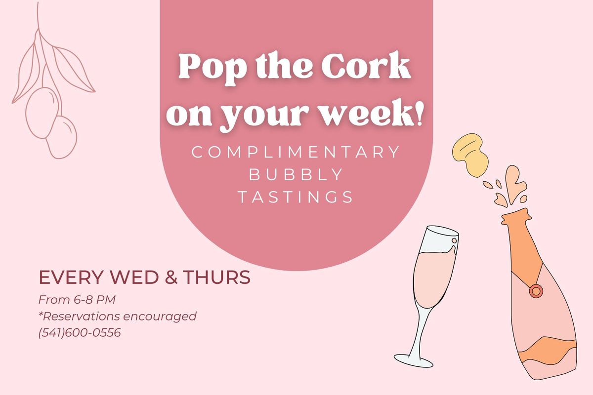 Complimentary Bubbly Tastings