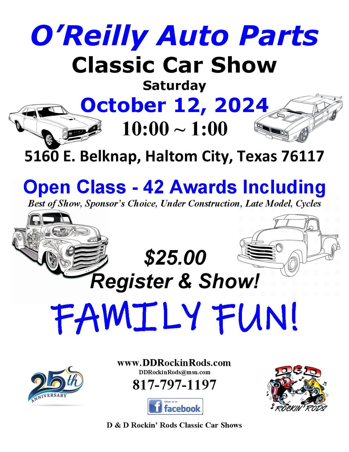 O\u2019Reilly Auto Parts Fall Car Show