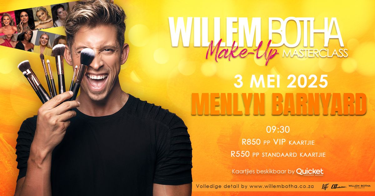 Willem Botha Make-up Masterclass - PRETORIA