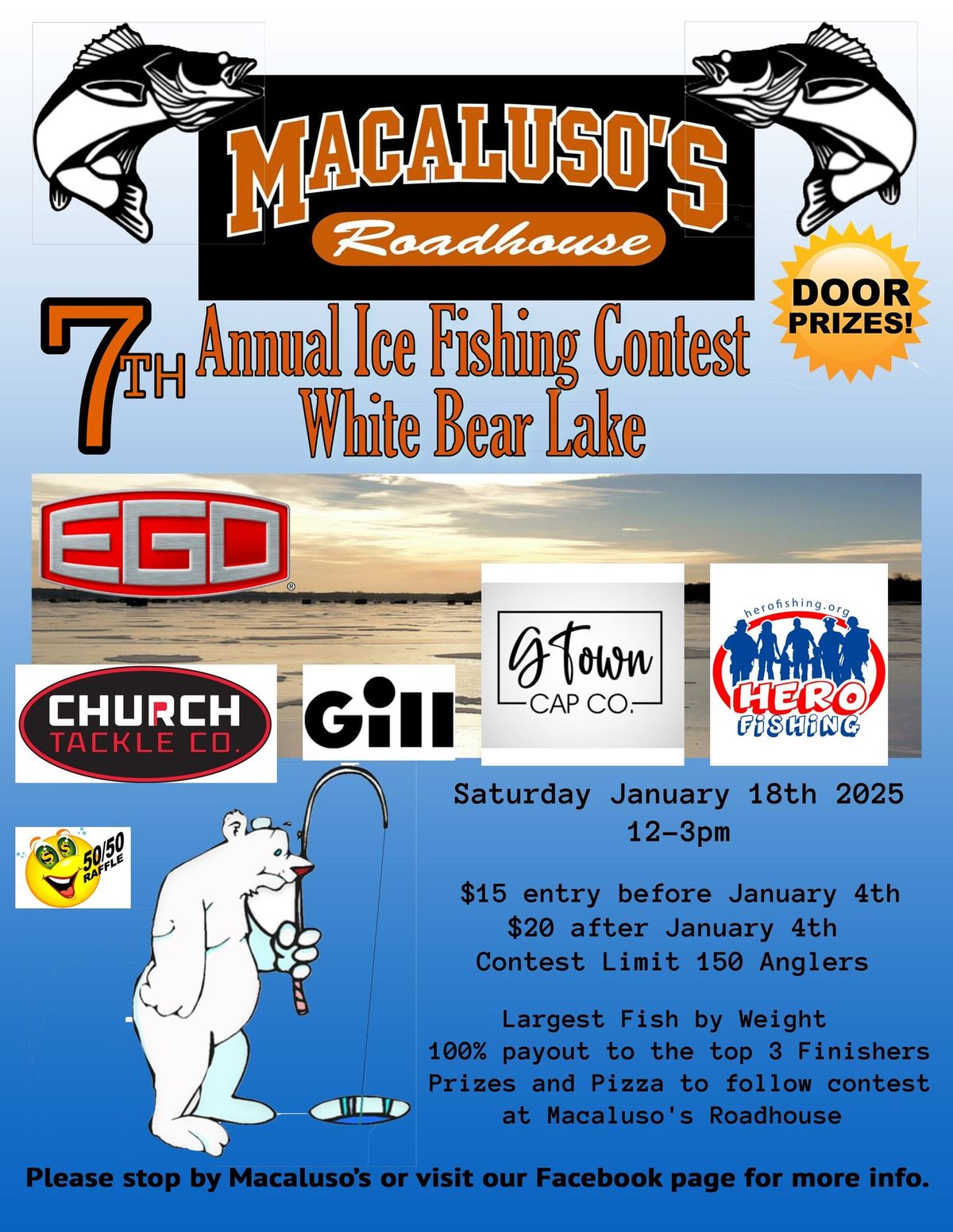 Macalusos 7th Annual Ice fishing Contest