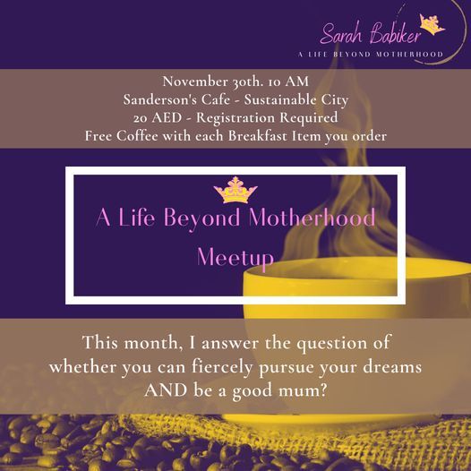 Meetup for Mothers with Sarah, positive psychology coach