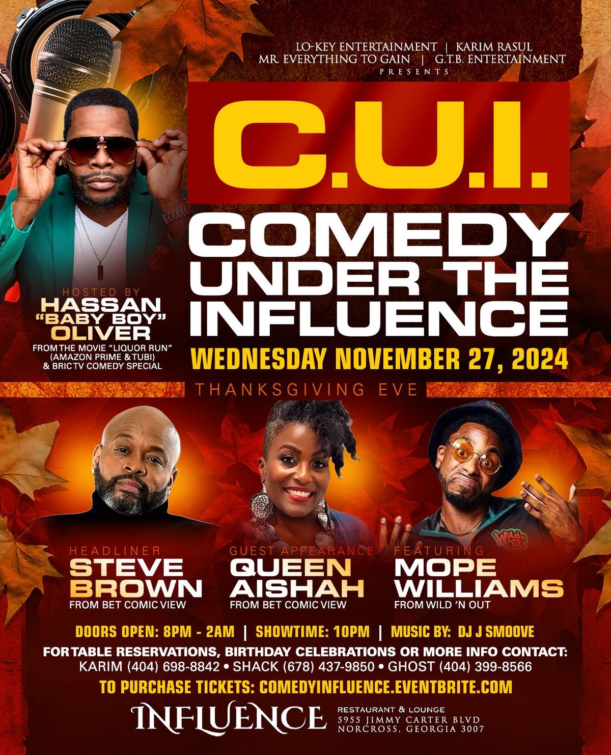 C.U.I. Comedy Under the Influence