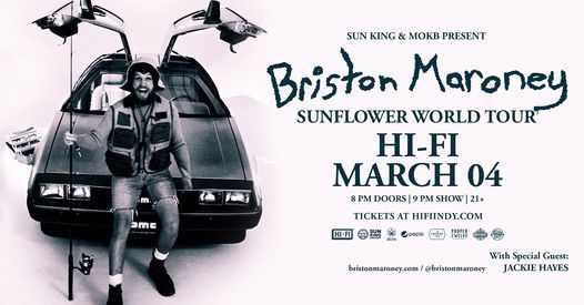 (SOLD OUT) Briston Maroney: Sunflower World Tour at HI-FI