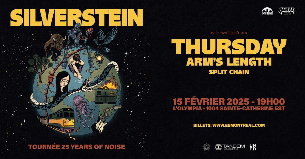 Silverstein + Thursday + Arm's Length + Split Chain | Montr\u00e9al