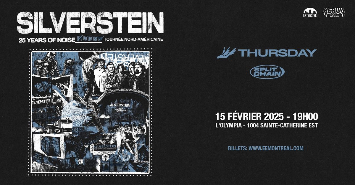 Silverstein + Thursday + Split Chain | Montr\u00e9al