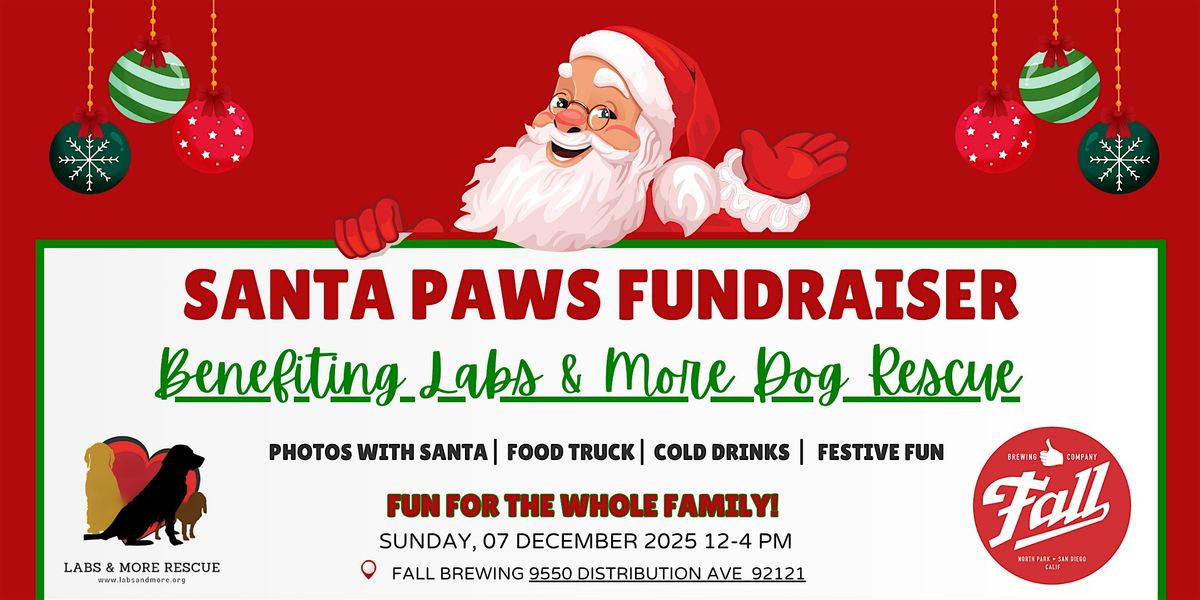 Santa Paws Fundraiser - Photos w\/ Santa