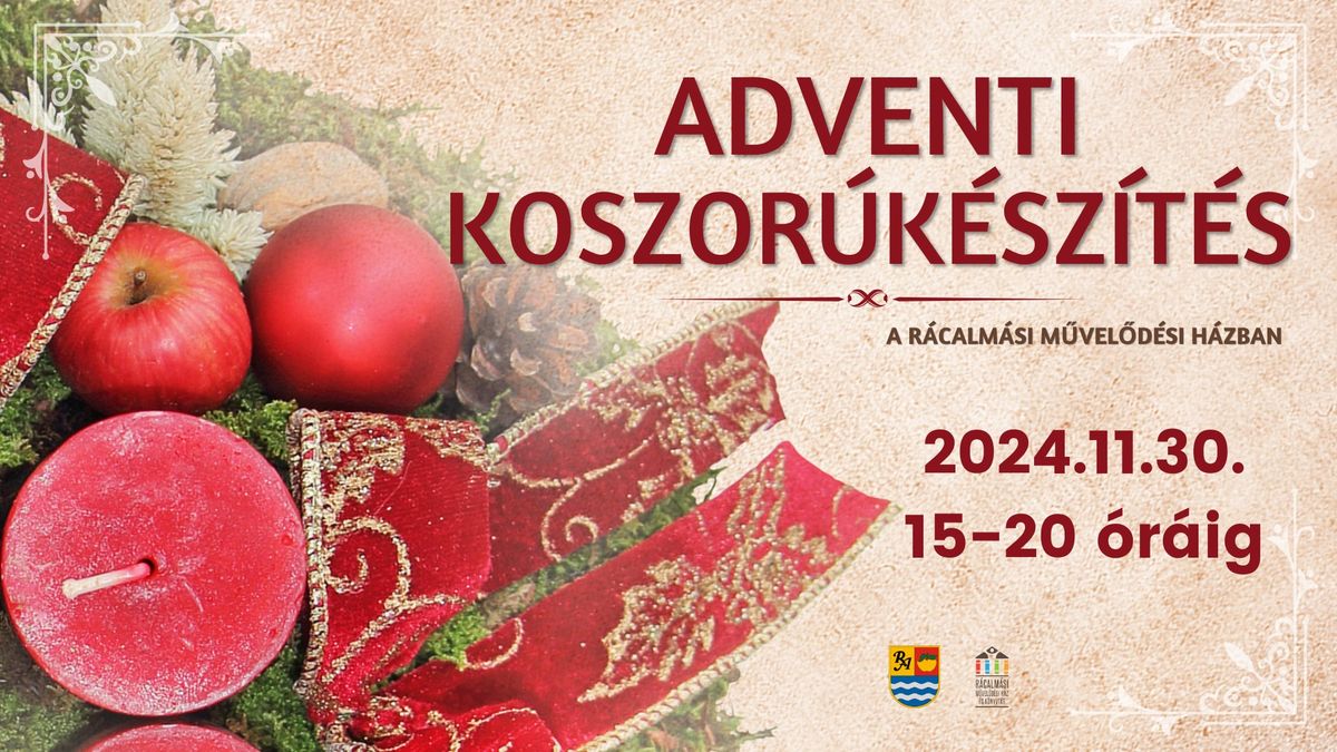 Adventi koszor\u00fa-k\u00e9sz\u00edt\u00e9s