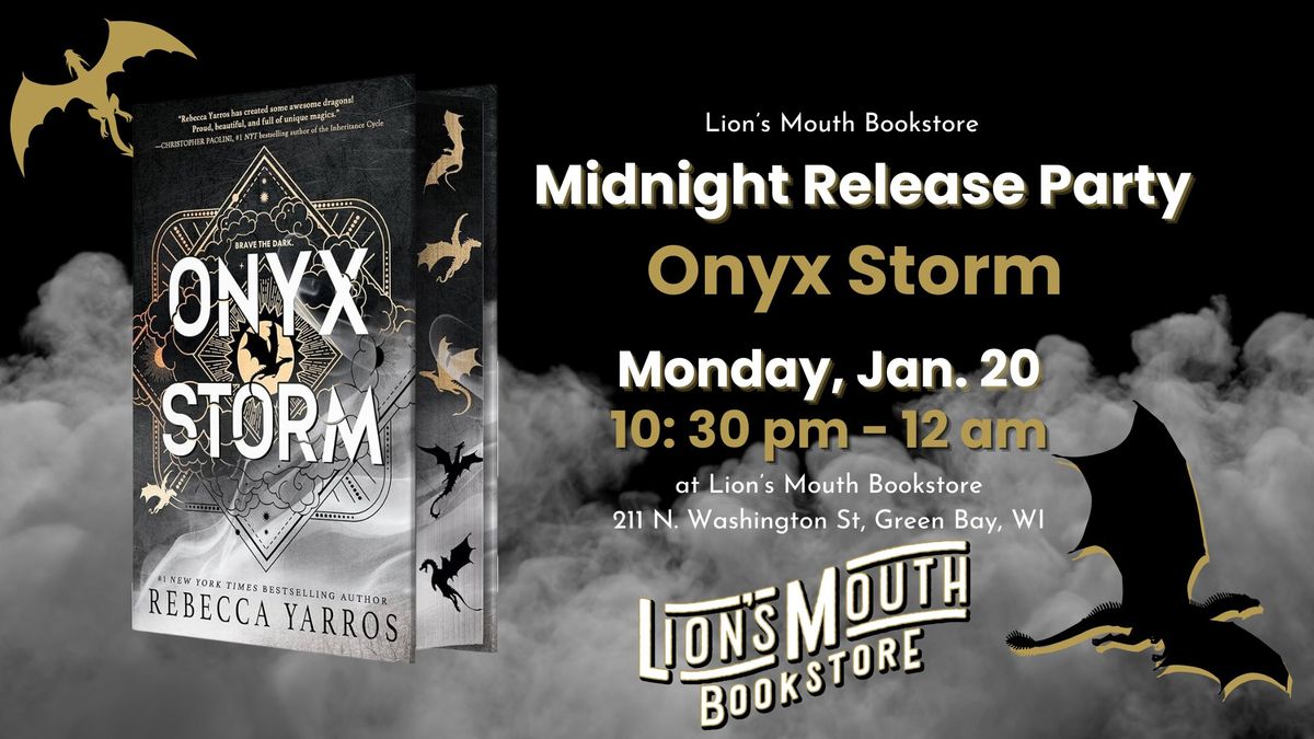 Onyx Storm Midnight Release Party