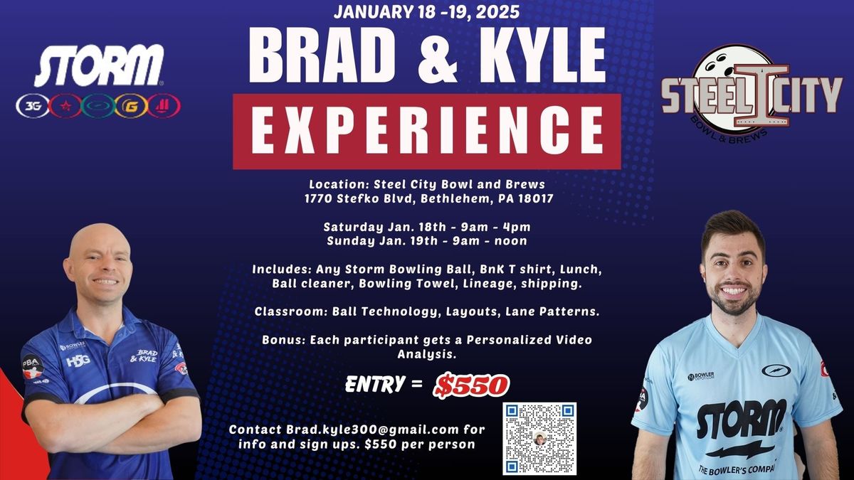 Brad & Kyle Experience + Brands of Storm Ball Demo at Steel City Bowl & Brews