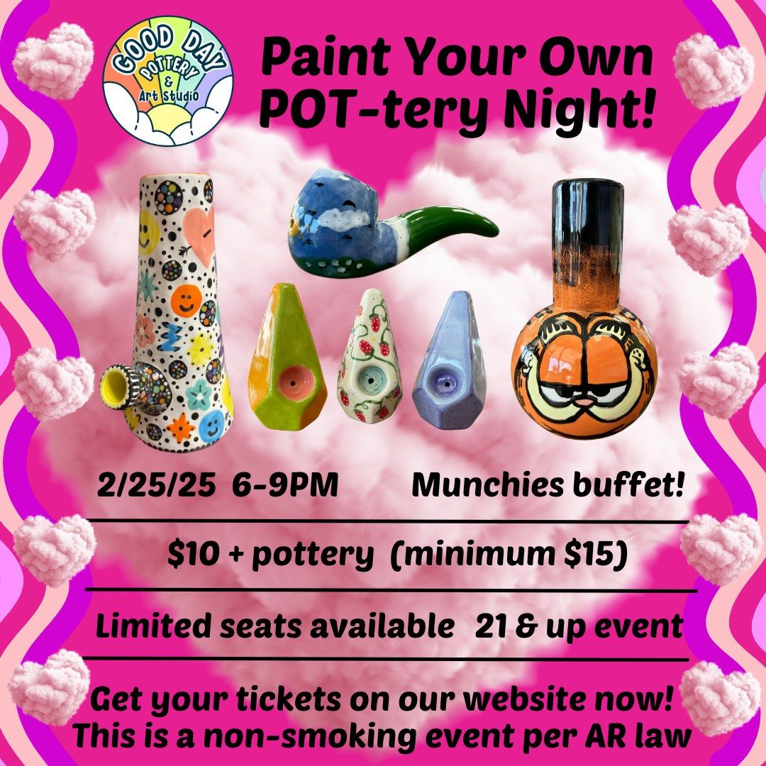 Paint Your Own POT-tery - February