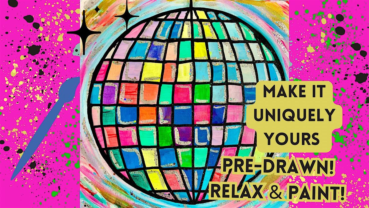 EichenPaint "PaintPic at the Disco\u201d (A PRE-DRAWN CANVAS) 12\/18