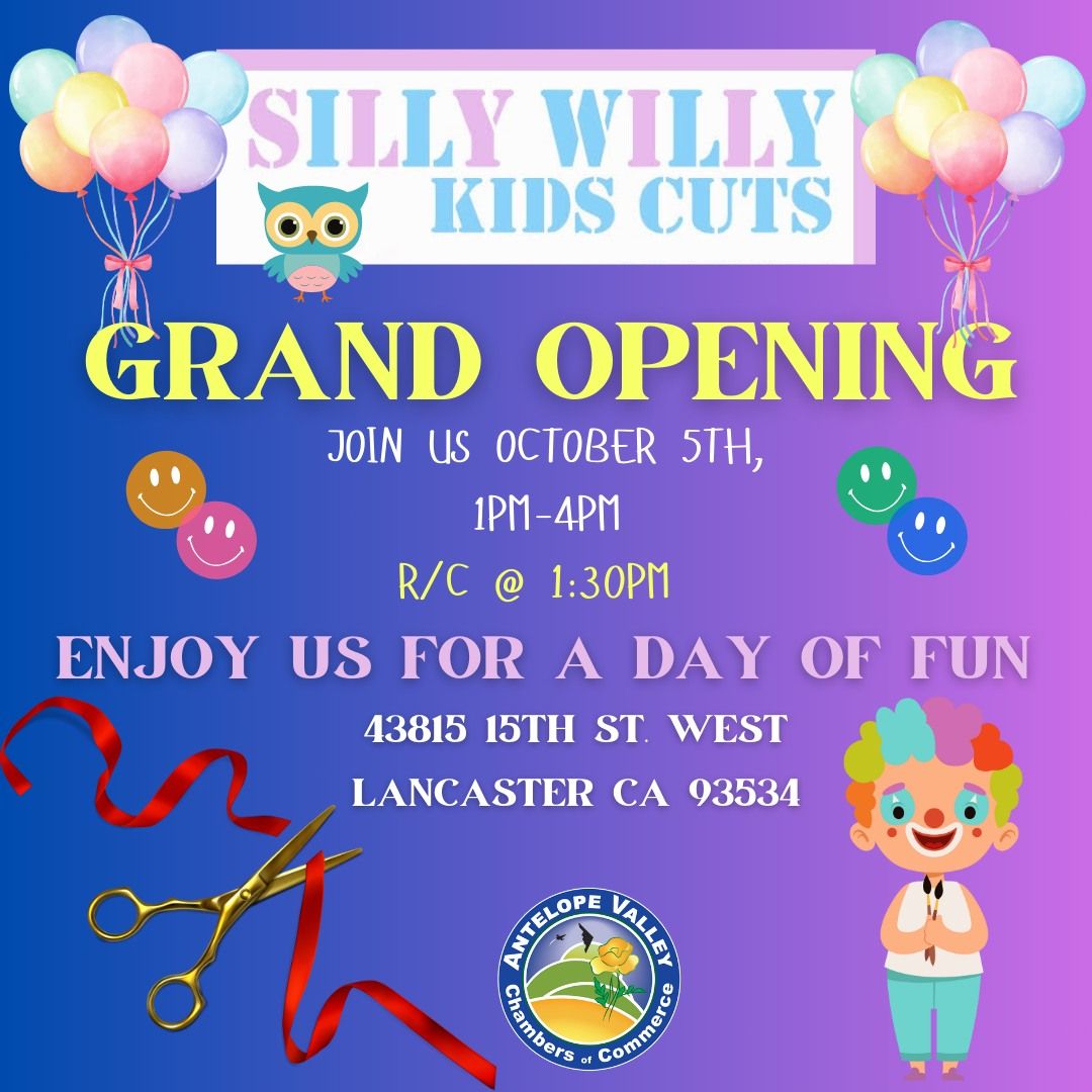 Grand Opening Silly Willky Kids Cuts