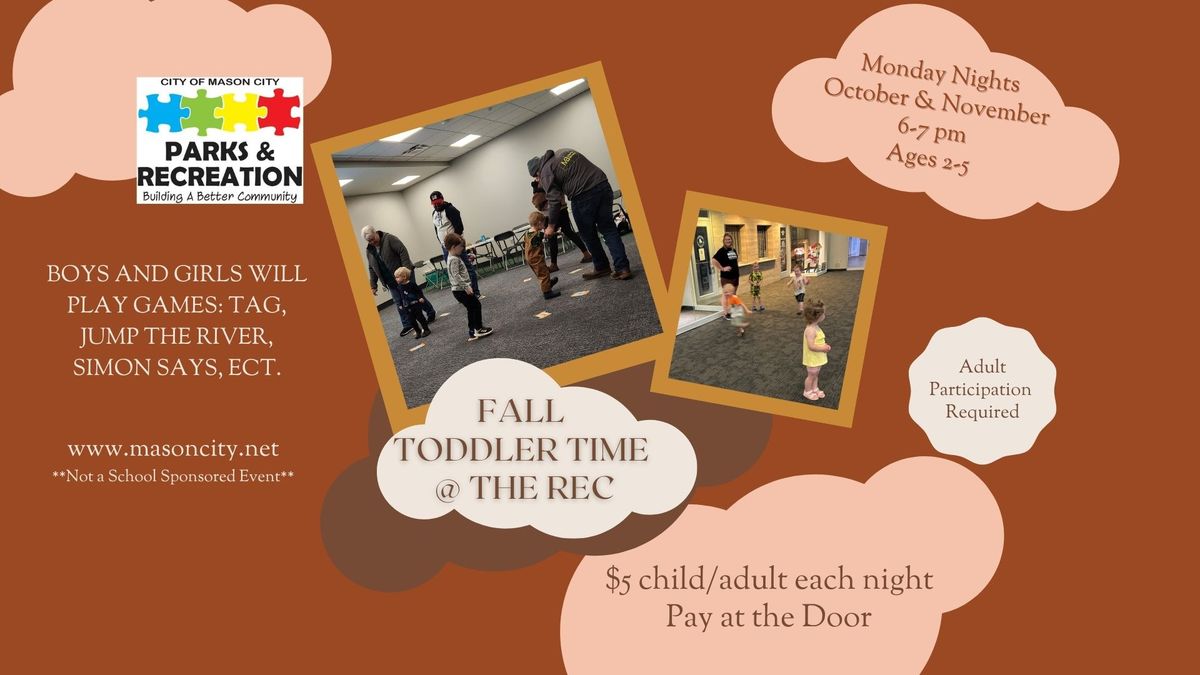 Fall Toddler Time @ the Rec