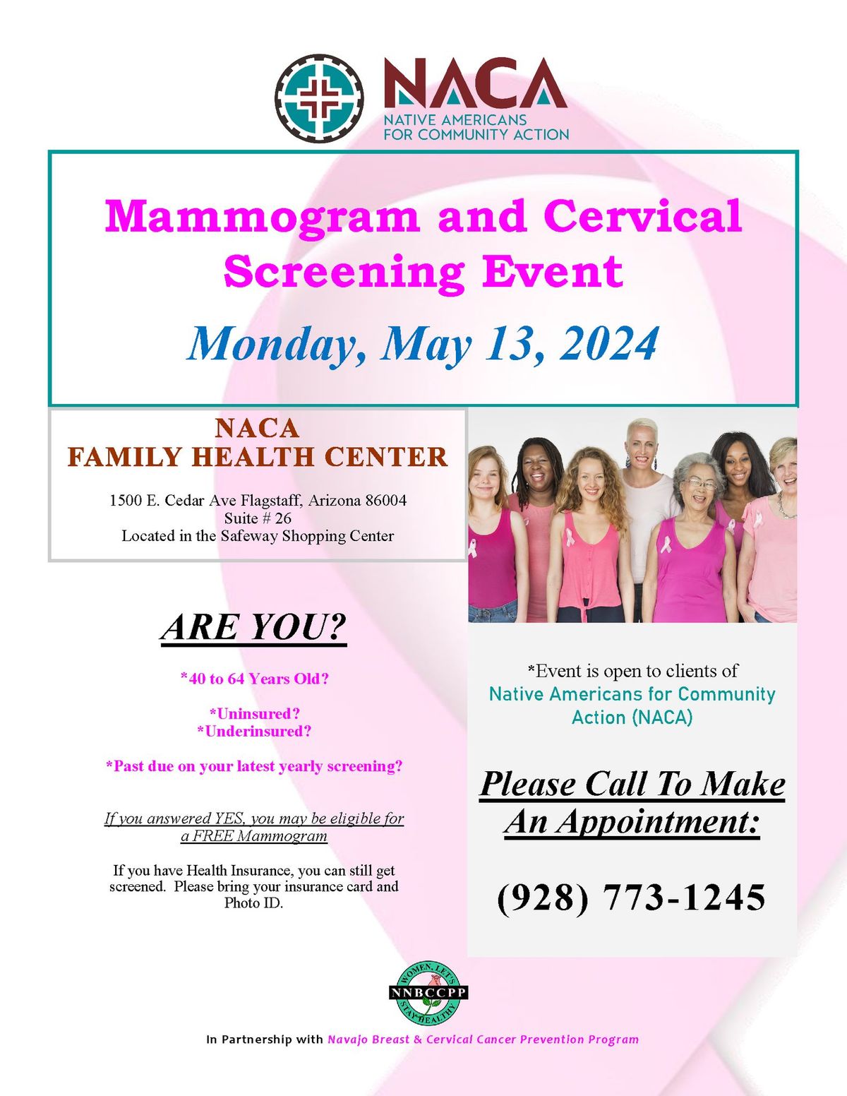 Mammogram and Cervical Screening Event