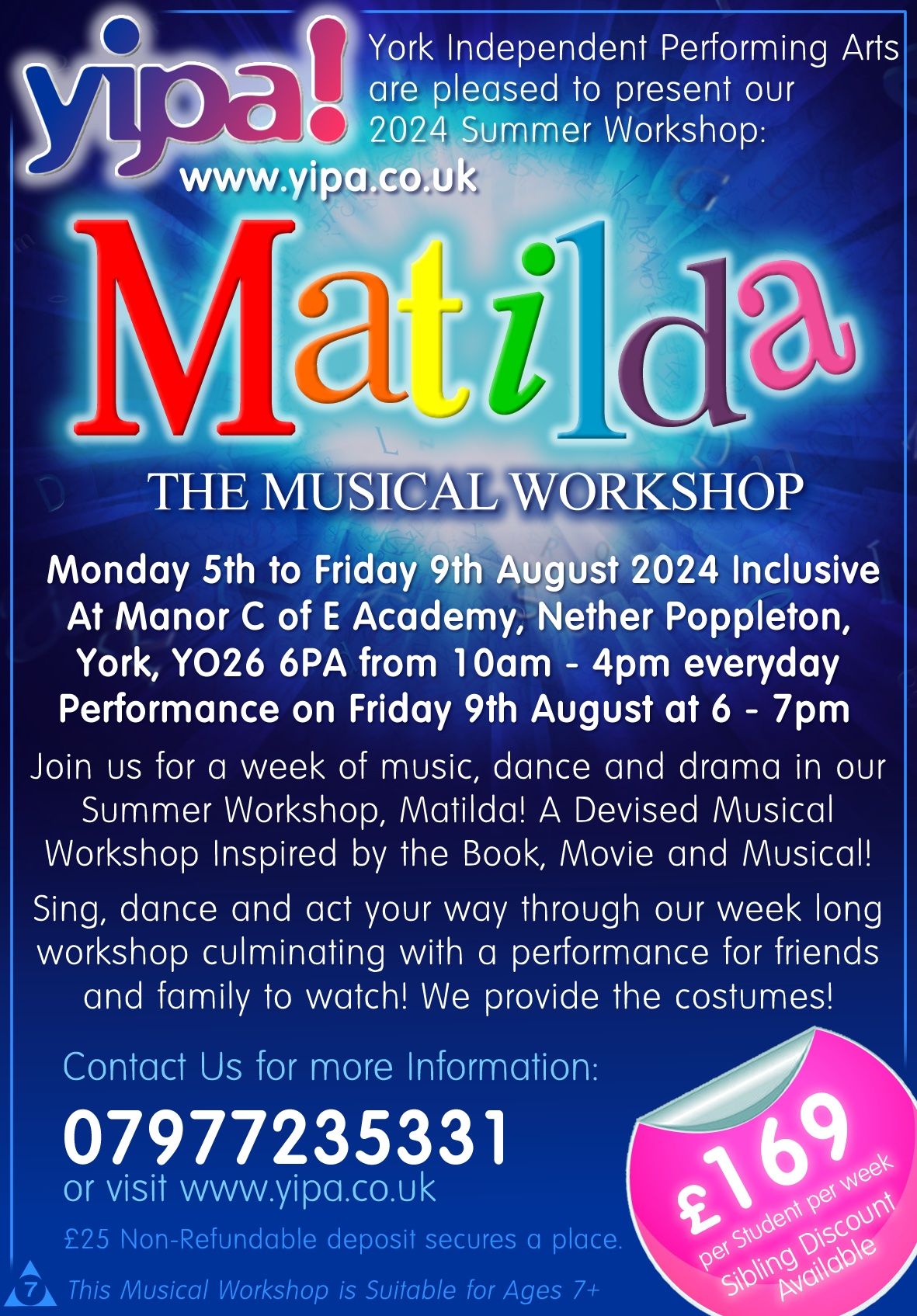 Summer Holiday Club - Matilda Musical Workshop