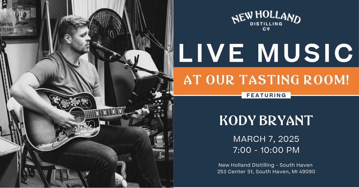 Live Music with Kody Bryant at the South Haven Tasting Room!