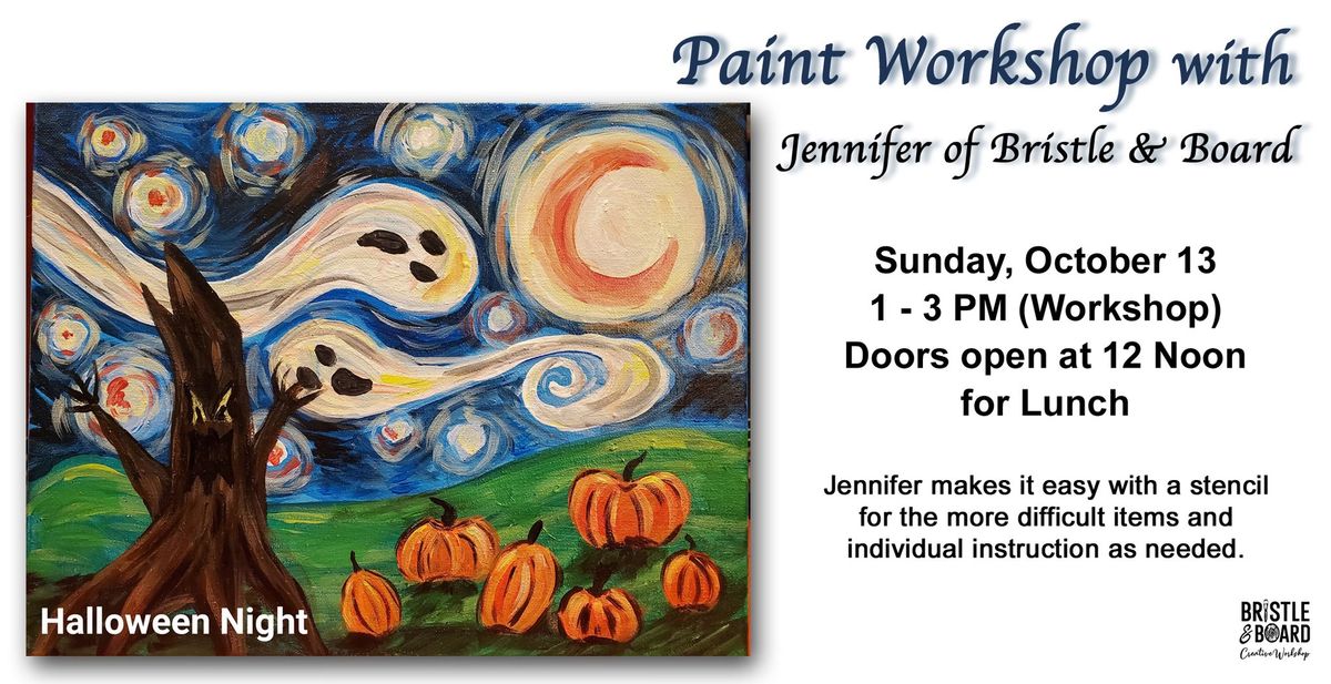 Halloween Night Paint Workshop with Jennifer