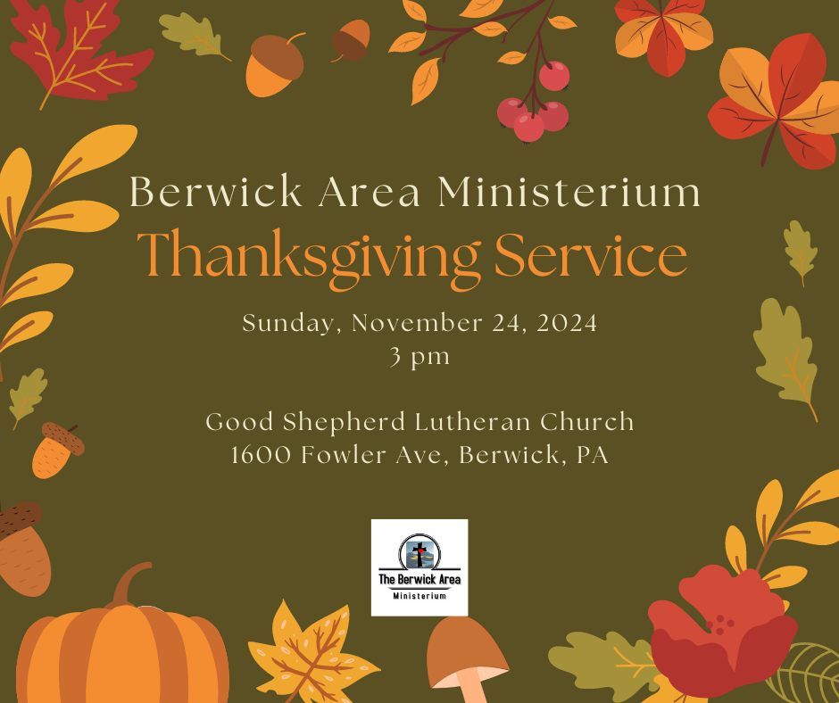 Berwick Area Ministerium Thanksgiving Service