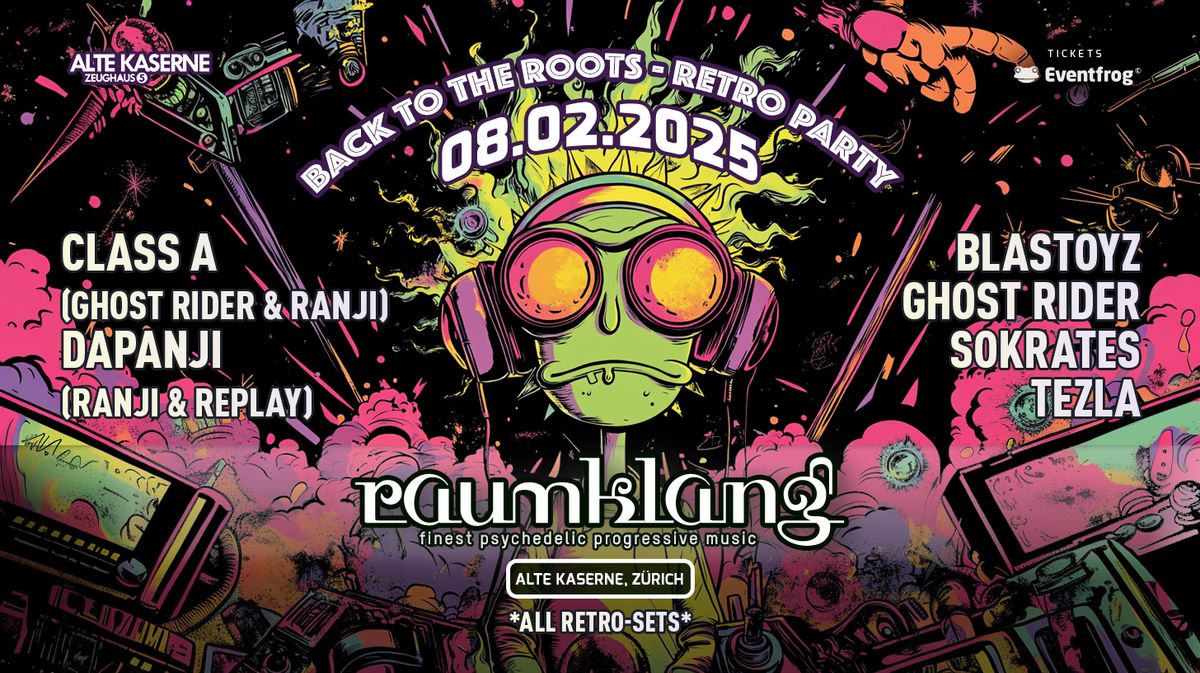 Raumklang goes BACK TO THE ROOTS - Retro Party 08.02.2025