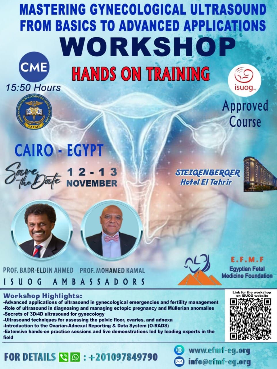 Join our hands-on training in Gynecological Ultrasound!