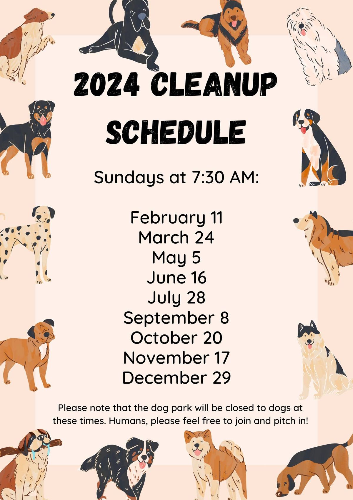 Columbus Square Dog Park Cleanup