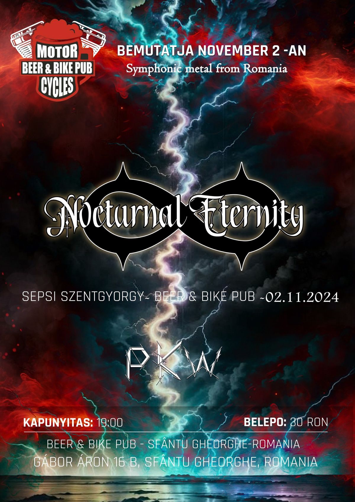 NOCTURNAL ETERNITY | PKW | BEER & BIKE PUB | SFANTU GHEORGHE