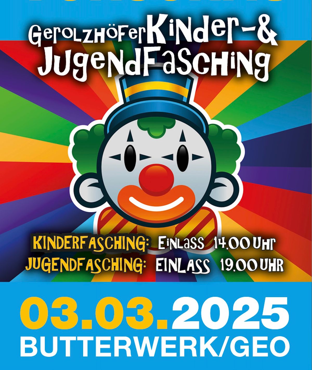 FASCHING 2025 | Rosenmontag f\u00fcr Kinder und Jugendliche