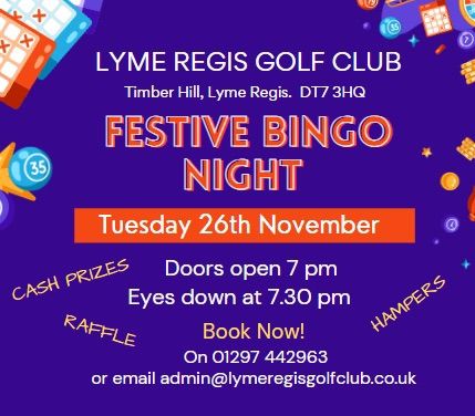 LYME REGIS GOLF CLUB FESTIVE BINGO NIGHT 