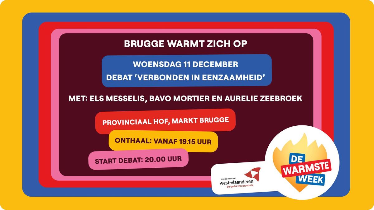 Debat 'Verbonden in Eenzaamheid'