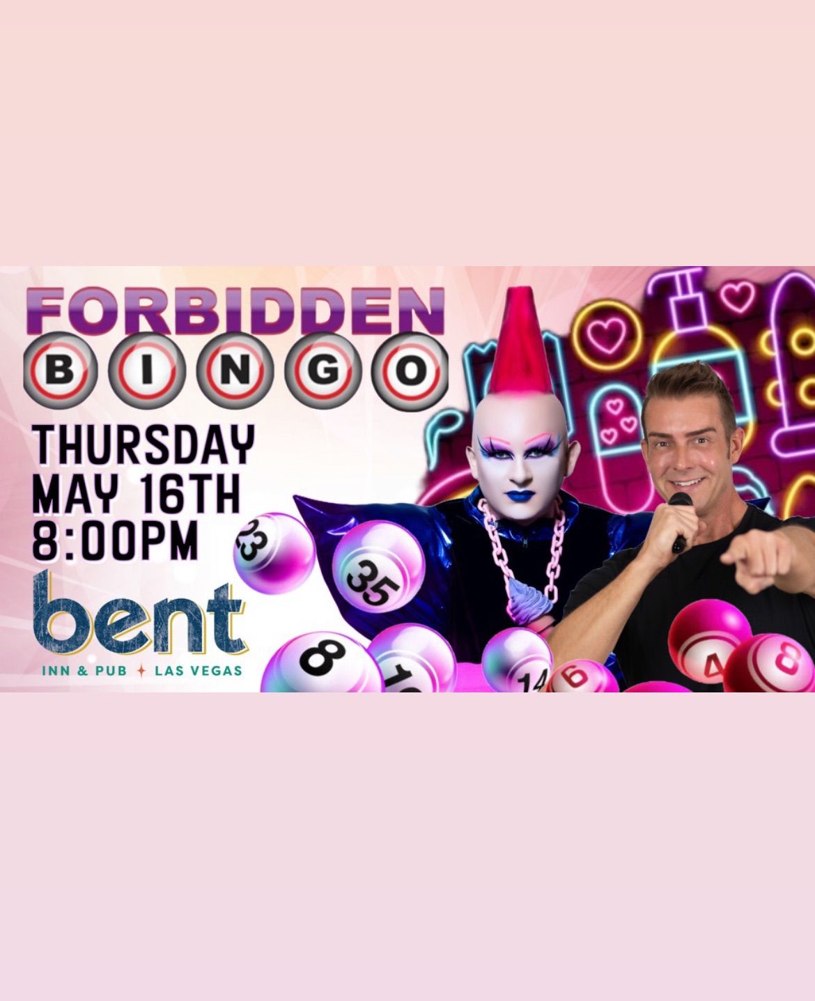 Forbidden Bingo Sin City Edition at Bent Inn