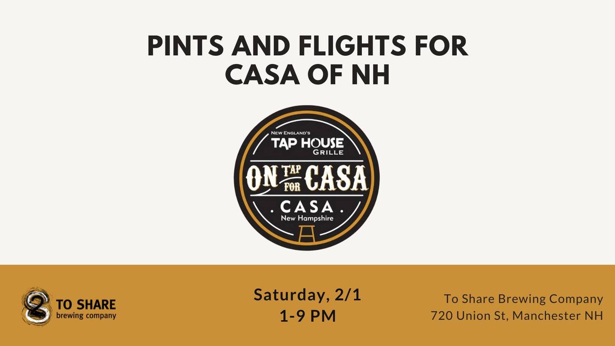 Pints and Flights for CASA of NH