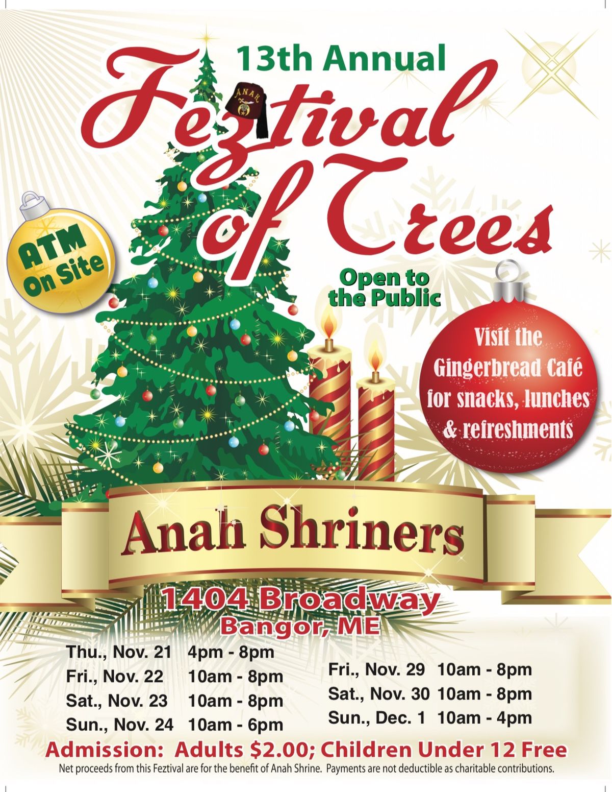 13th Annual Anah Shriners Feztival of Trees