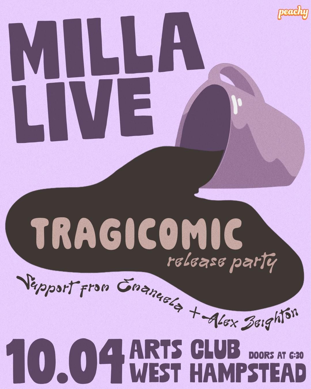 MILLA LIVE: Tragicomic Release Party 