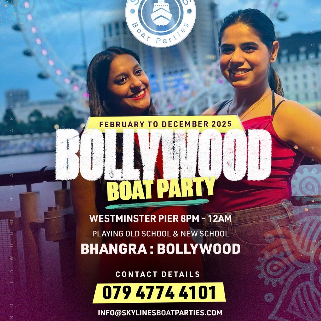 FLASH SALE-Holi  Bollywood boat party on the Thames 2024