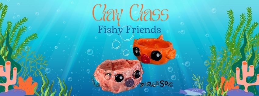 Clay Class - Fishy Friends Pinch Pot
