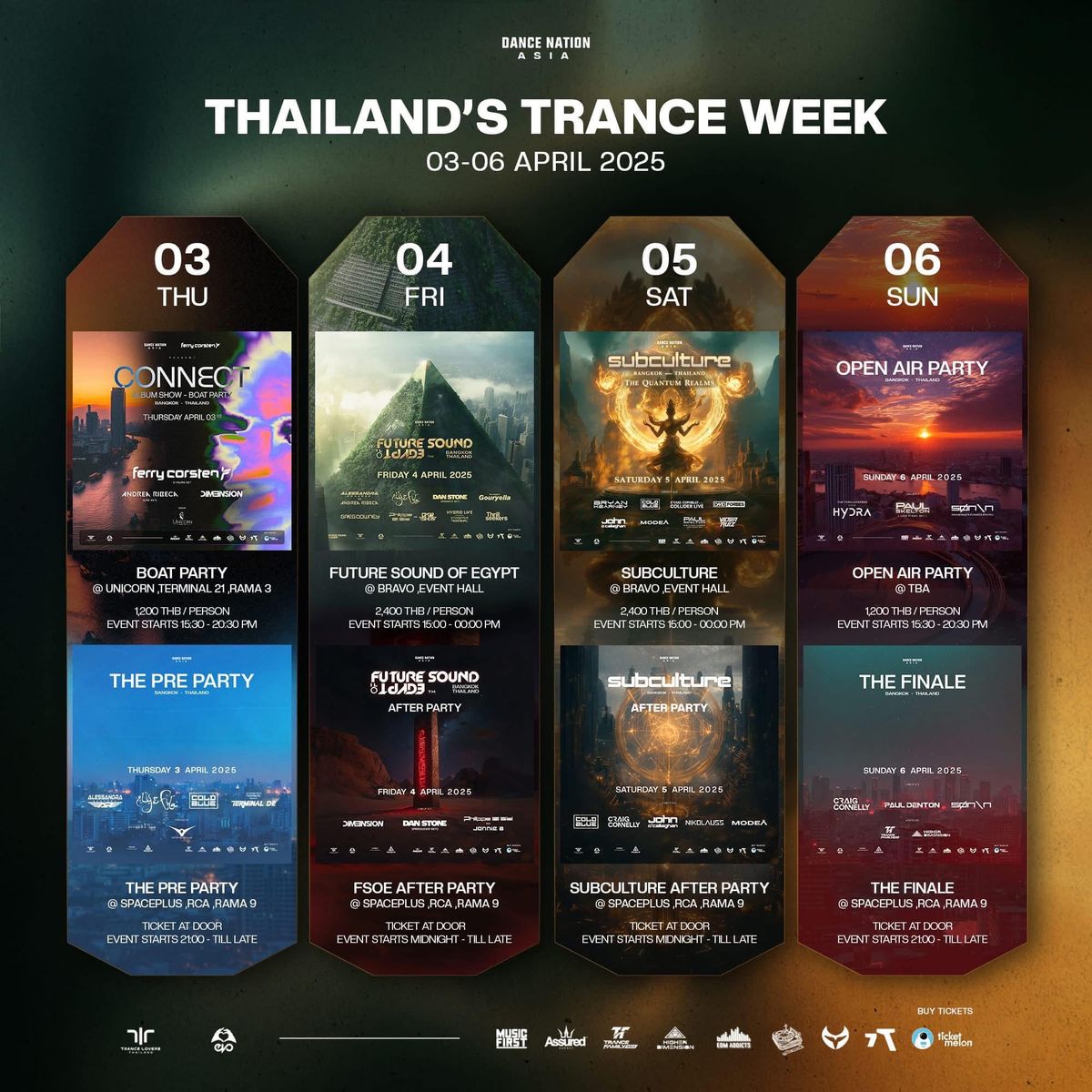 Ph\u00e1i \u0110o\u00e0n Vietnam Trance Lovers tham d\u1ef1 \u0110\u1ea1i H\u1ed9i Trance Week FSOE & SUBCULTURE BKK 2025