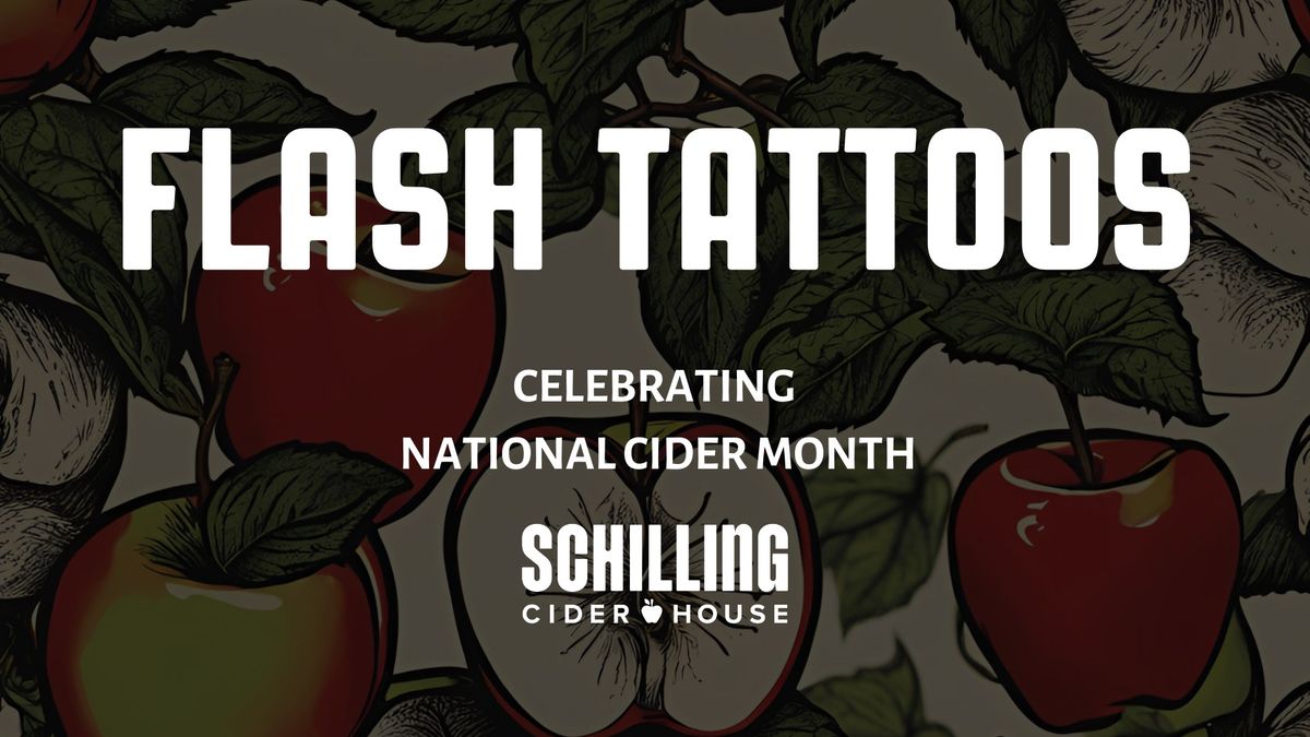 Flash Tattoos Celebrating National Cider Month