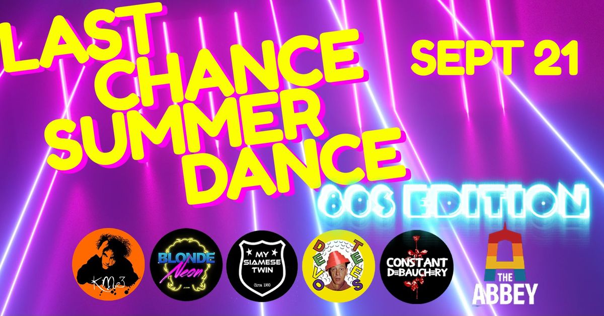 Last Chance Summer Dance: 80s Edition!