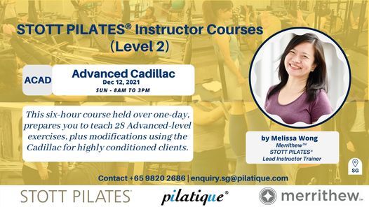 Merrithew\u2122 STOTT PILATES\u00ae Advanced Cadillac by Lead Instructor Trainer & Presenter, Melissa Wong