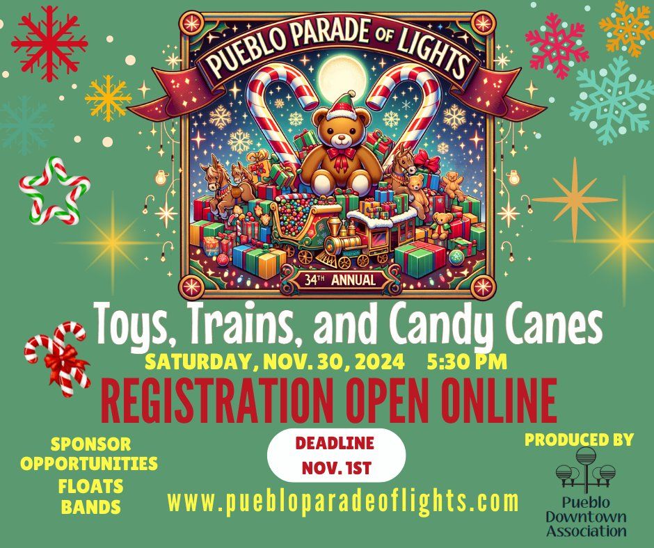 Pueblo Parade of Lights - Toys, Trains, and Candy Canes