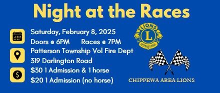 Night at the Races - Chippewa Area Lions