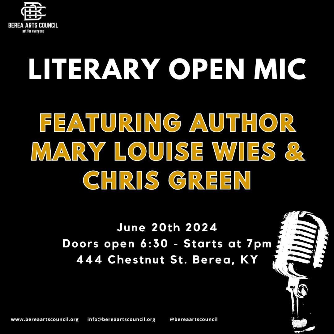 Literary Open Mic Night featuring Mary Louise Wies & Chris Green