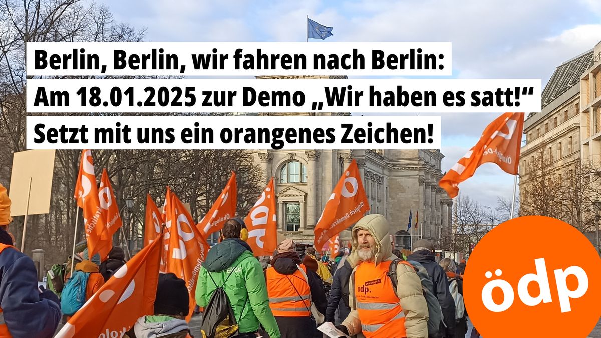 \u201ewir haben es satt\u201c Demo in Berlin